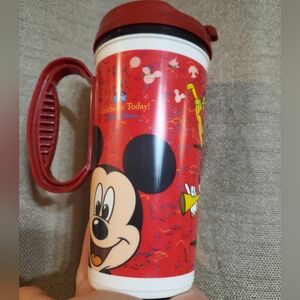 2009 Disney Parks Rapid Refill Red / Burgundy Souvenir Mug